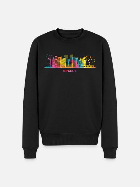 Prague skyline cityscape Prague - Men's Premium Organic Jumper - black