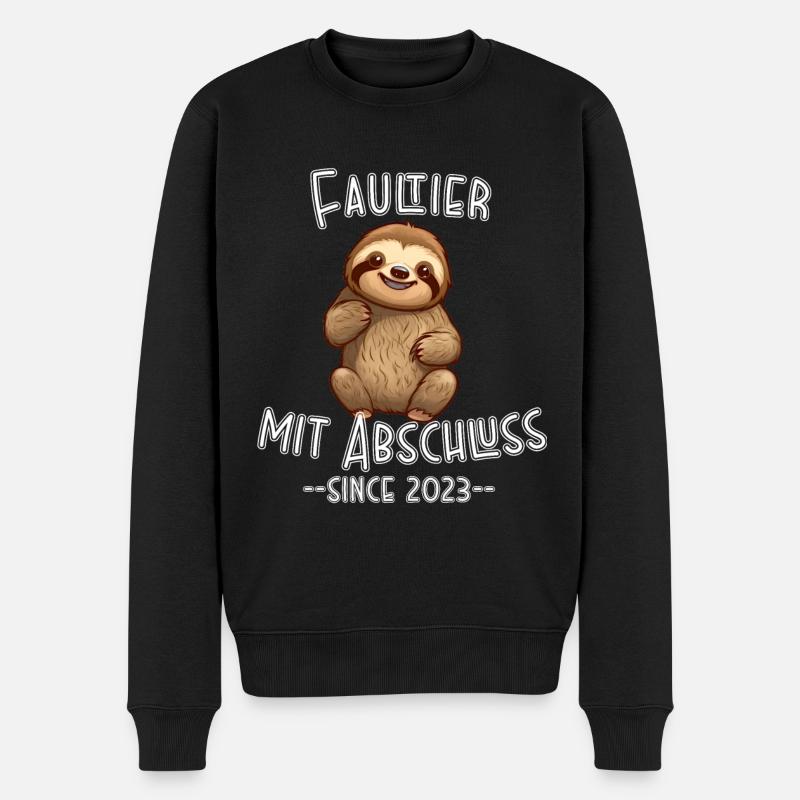 Schulabschluss 2023 - Männer Premium Bio Pullover - Schwarz