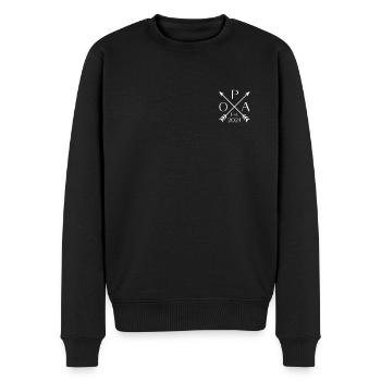 Opa 2024 bald Opa werdender Opa Est. 2024 Familien - Männer Premium Bio Pullover - Schwarz - Vorne - Nico (187cm)
