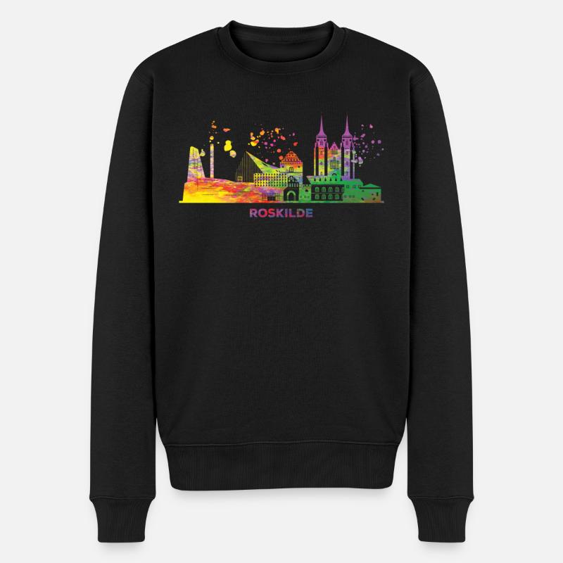 Roskilde Skyline Roskilde - Pull Premium bio Homme - noir
