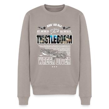 Épave Thistlegorm Egypte Histoire de la plongée - Pull Premium bio Homme - taupe - Devant - Nico (187cm)
