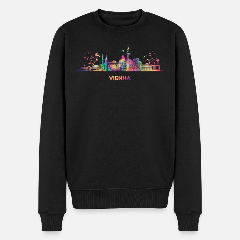 Vienesse Skyline Vienne - Pull Premium bio Homme - noir