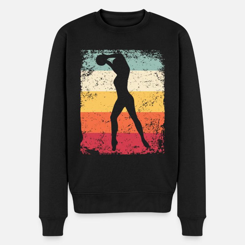 Gym Ball Gymnastique Rétro Rythmique - Pull Premium bio Homme - noir