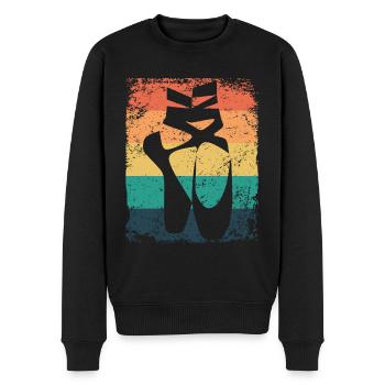 Ballettschuhe Vintage Frau Ballerina - Männer Premium Bio Pullover - Schwarz - Vorne - Nico (187cm)