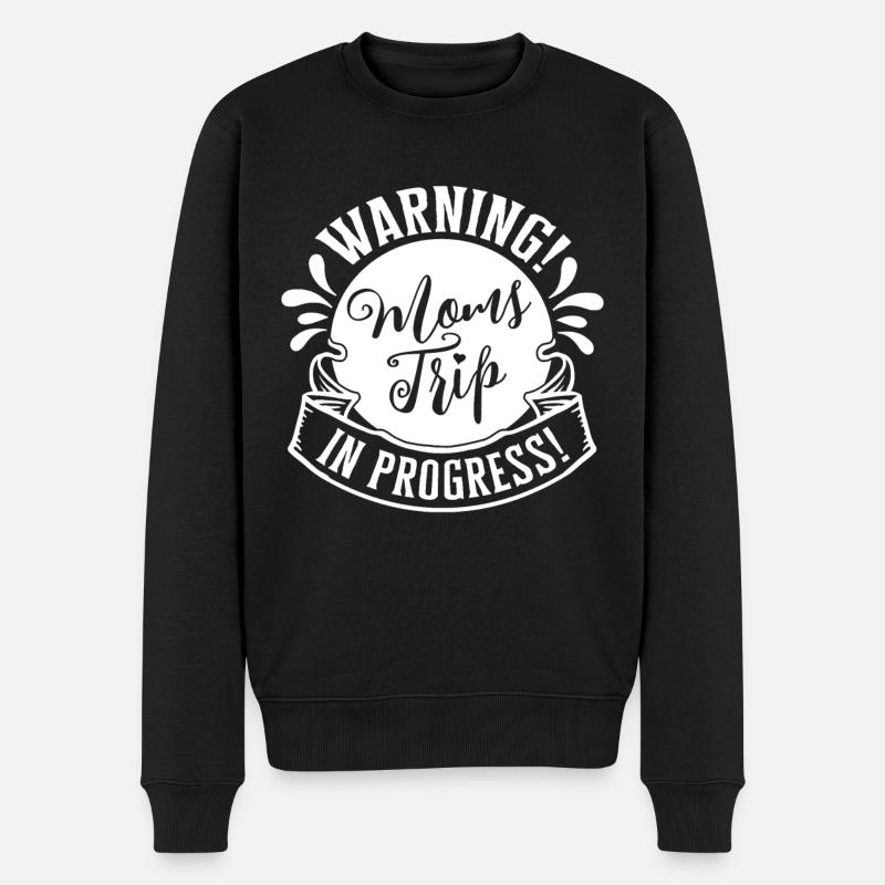 Avertissement mamans Trip In Progress - Pull Premium bio Homme - noir