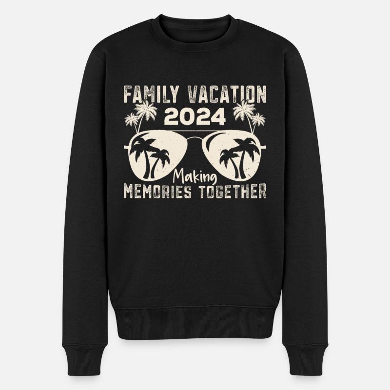 Vacances d’été Vacances en famille - Pull Premium bio Homme - noir