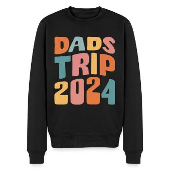 Voyage des papas 2024 - Pull Premium bio Homme - noir - Devant - Nico (187cm)