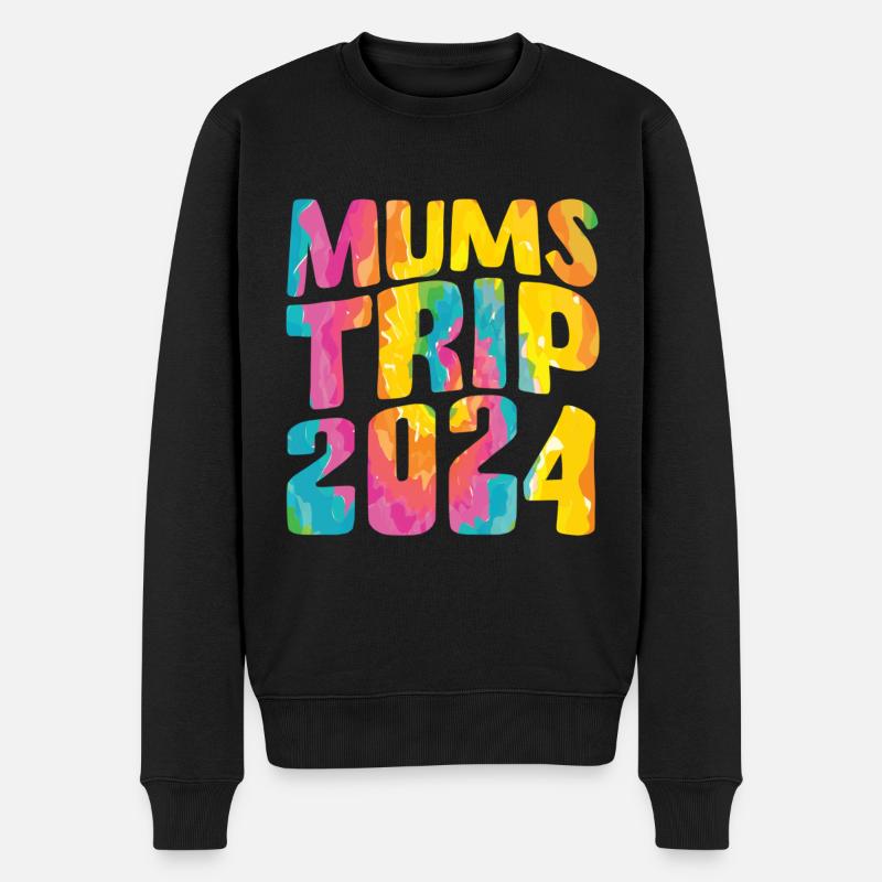 Mums Trip 2024 - Männer Premium Bio Pullover - Schwarz
