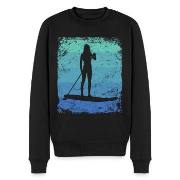 Stand Up Paddling Stand Up Board Sup - Männer Premium Bio Pullover - Schwarz - Vorne - Nico (187cm)
