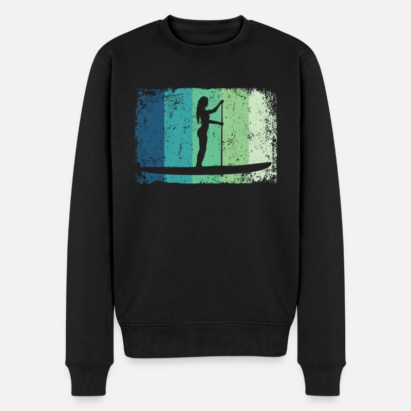 Stand Up Paddling Stand Up Board Sup - Männer Premium Bio Pullover - Schwarz