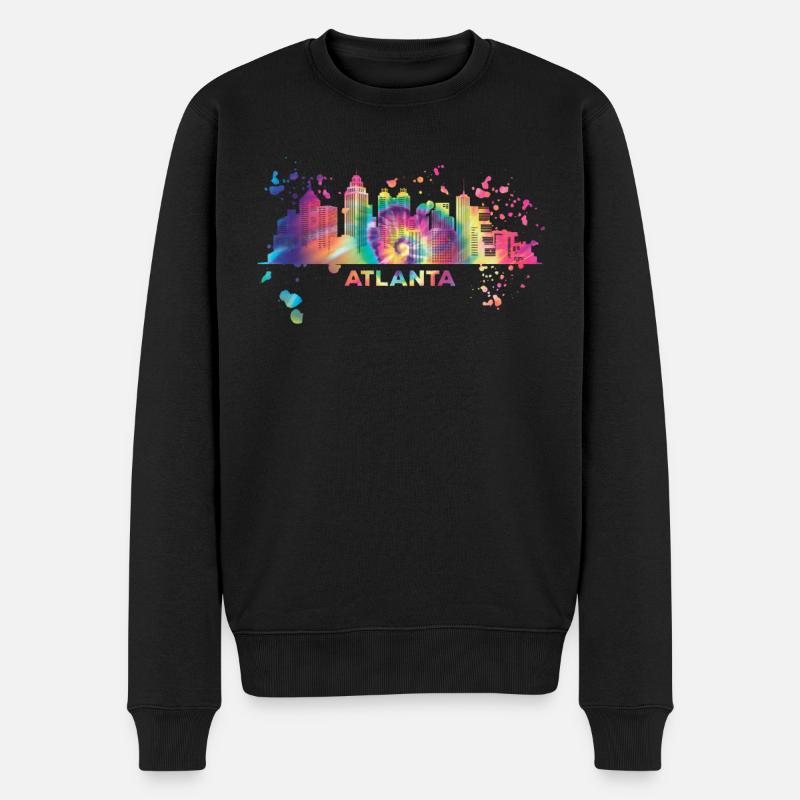 Atlantans Skyline Atlanta - Pull Premium bio Homme - noir