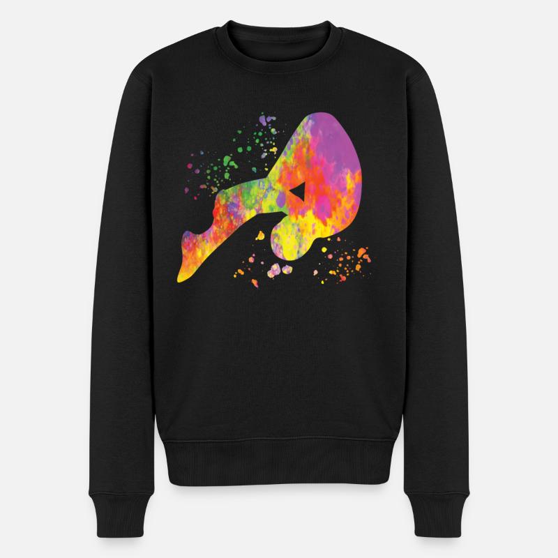 Turmspringen Synchronspringen Kunstspringen - Männer Premium Bio Pullover - Schwarz