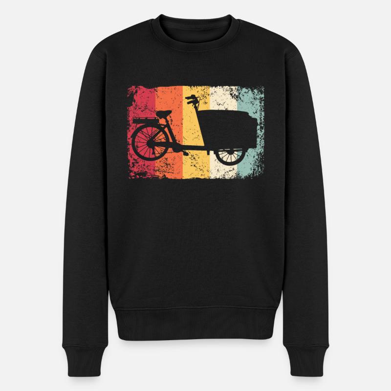 Lastenfahrrad Lastenrad Cargo Bike Cargobike - Männer Premium Bio Pullover - Schwarz