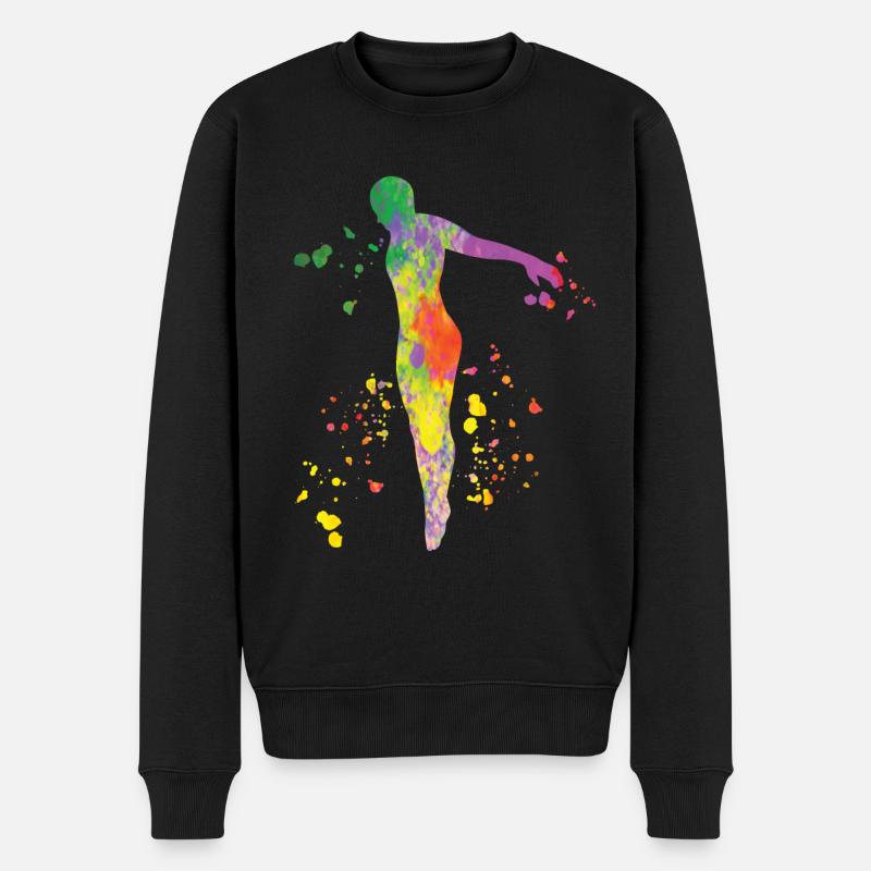 Plongeon, Saut artistique, Plongeon synchronisé - Pull Premium bio Homme - noir