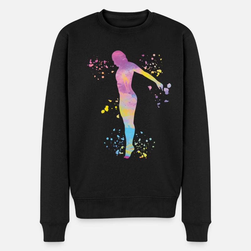 Plongeon, Plongeon synchronisé, Saut artistique - Pull Premium bio Homme - noir