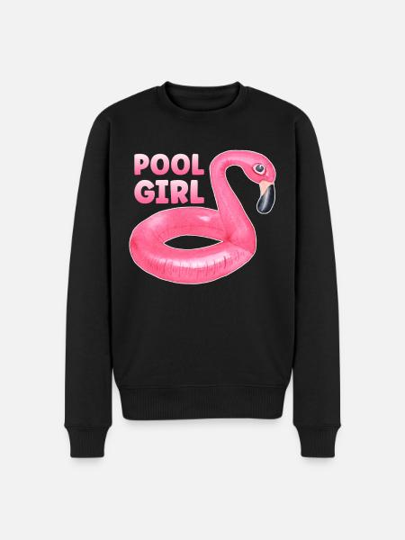 Piscine Fille Flamingo Floatie Piscine - Pull Premium bio Homme - noir