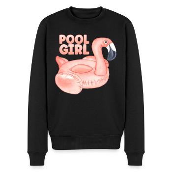Piscine Fille Flamingo Floatie Piscine - Pull Premium bio Homme - noir - Devant - Nico (187cm)