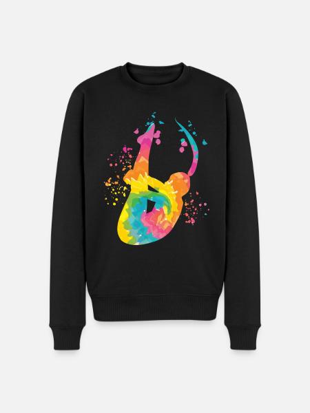 Diving, Artistic Jumping, Synchronized Diving - Men's Premium Organic Jumper - black