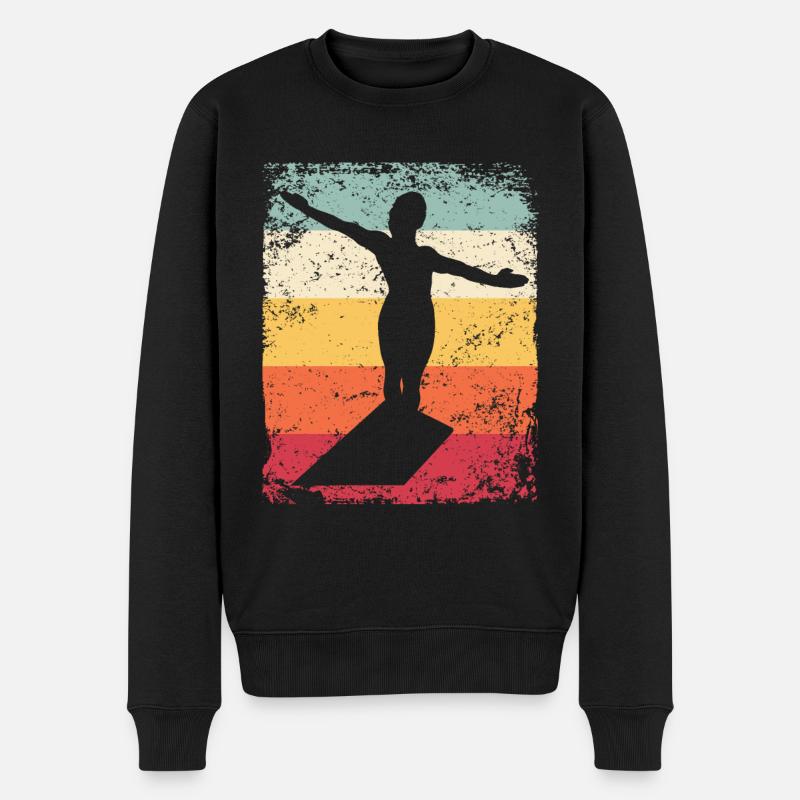 Plongeon, Saut artistique, Plongeon synchronisé - Pull Premium bio Homme - noir