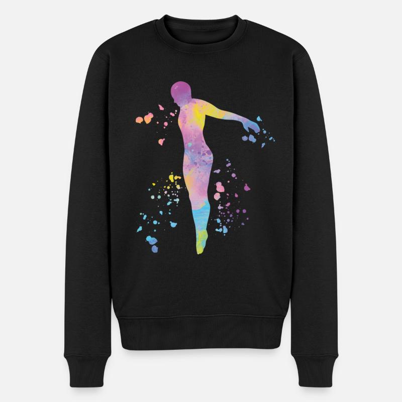 Plongeon, Plongeon synchronisé, Saut artistique - Pull Premium bio Homme - noir