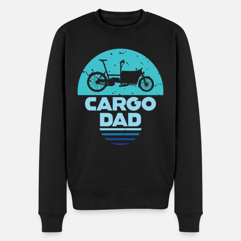 Cargo Dad Vélo Cargo Cargobike - Pull Premium bio Homme - noir