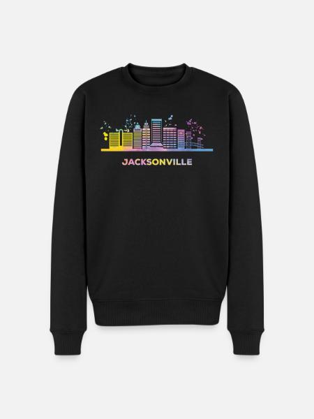 Jacksonvillians Skyline Jacksonville - Men's Premium Organic Jumper - black