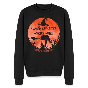 Krebshexe Orange Leukämie-bewusstsein - Männer Premium Bio Pullover - Schwarz - Vorne - Nico (187cm)