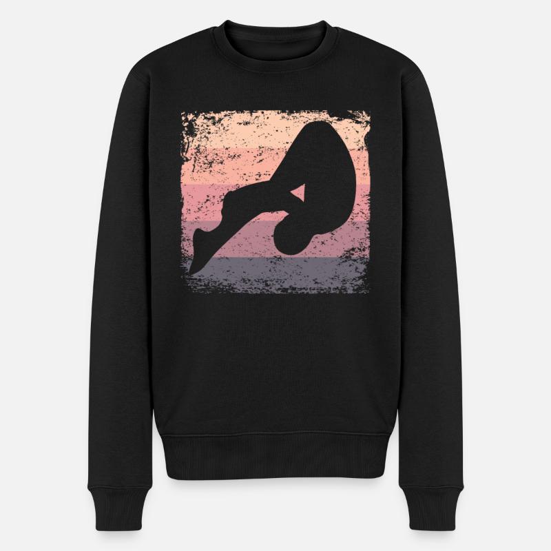Plongeon, Saut artistique, Plongeon synchronisé - Pull Premium bio Homme - noir