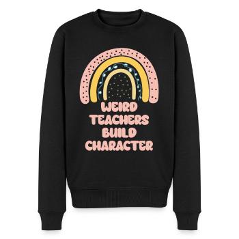 Des enseignants bizarres construisent un enseignant de caractère - Pull Premium bio Homme - noir - Devant - Nico (187cm)