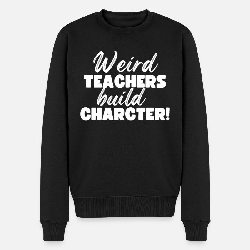Enseignants bizarres Professeurs drôles d’école - Pull Premium bio Homme - noir