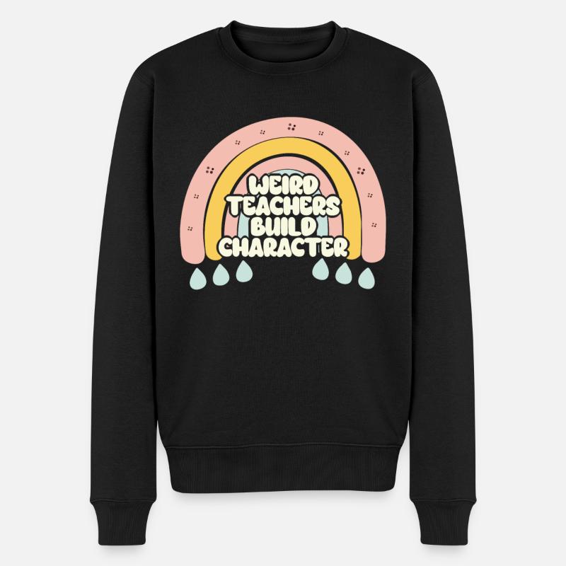 Enseignants bizarres Professeurs drôles d’école - Pull Premium bio Homme - noir