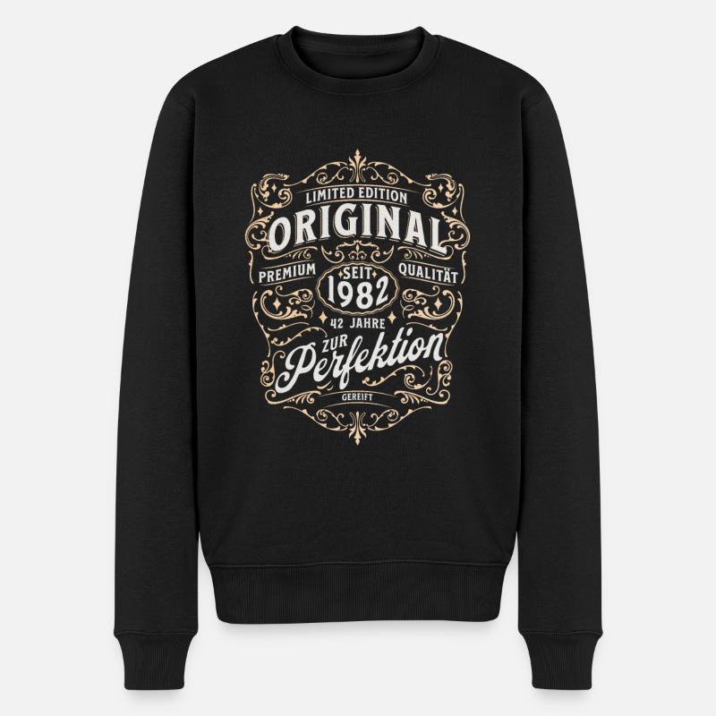 Original seit 1982 - Männer Premium Bio Pullover - Schwarz