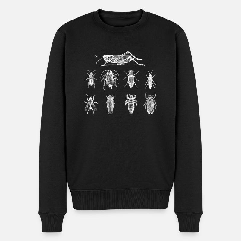 Insekten - Männer Premium Bio Pullover - Schwarz
