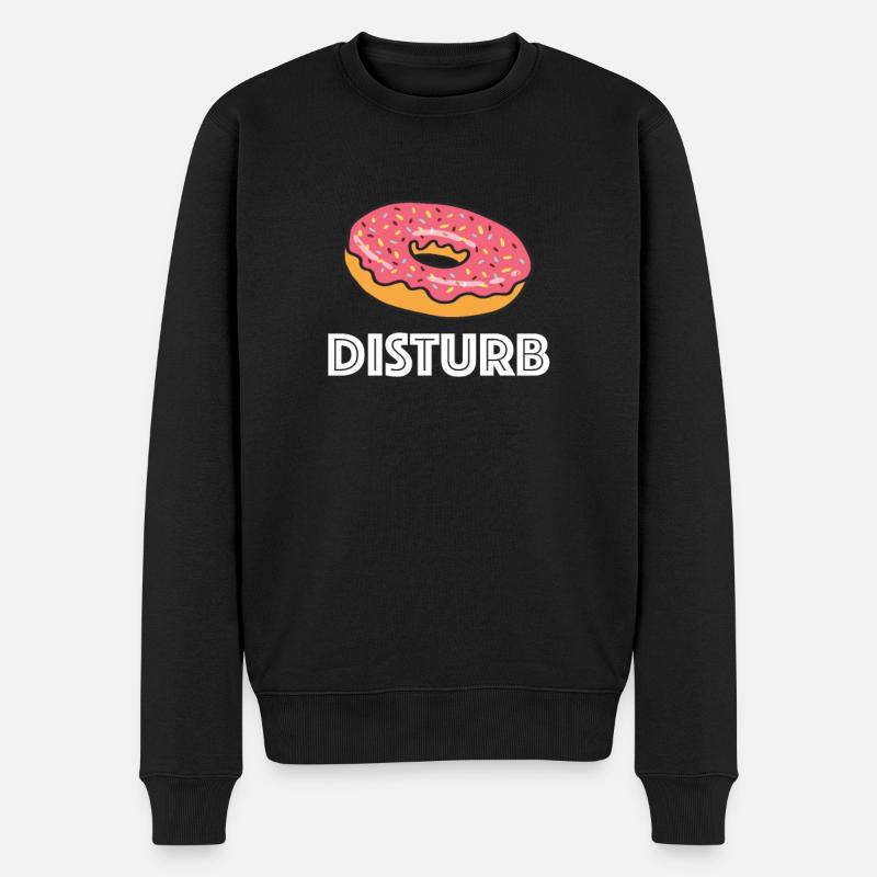 Donut Disturb - Pull Premium bio Homme - noir