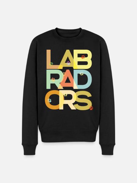 Labrador Chien Labradors - Pull Premium bio Homme - noir