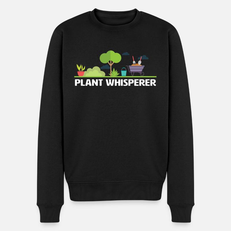 Jardinage Plant Whisperer - Pull Premium bio Homme - noir