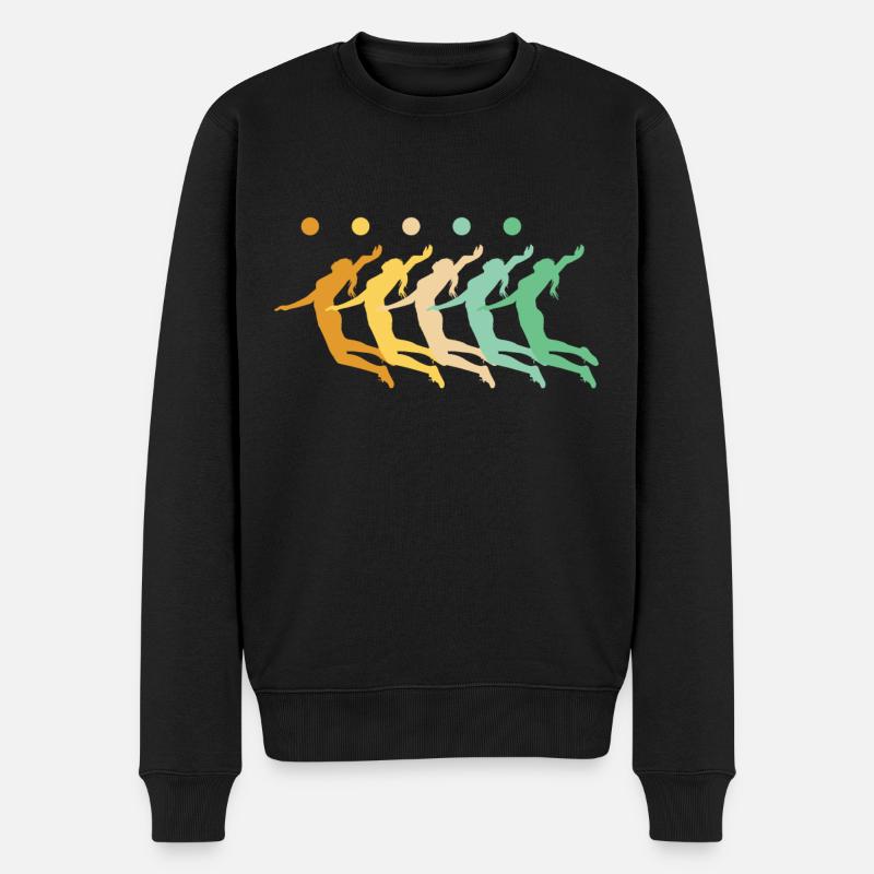 Volleyball féminin - Pull Premium bio Homme - noir