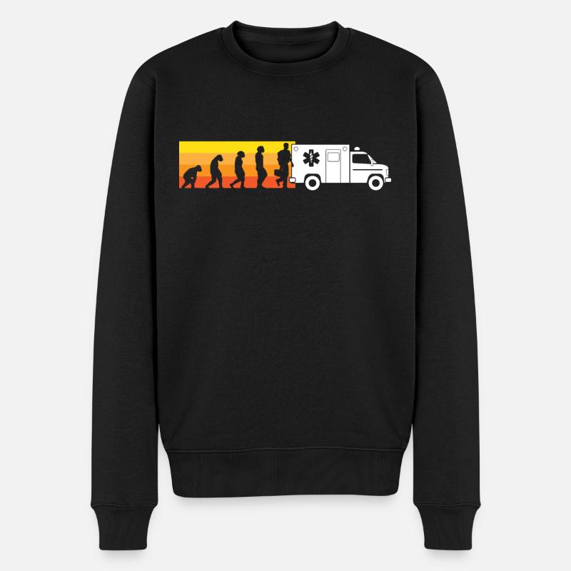 Ambulance paramédicale Evolution Medical Service - Pull Premium bio Homme - noir