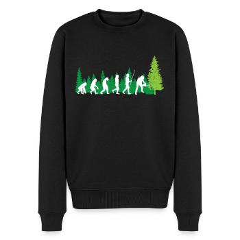 Tronçonneuse forestière Evolution Lumberjack Tree Cutter - Pull Premium bio Homme - noir - Devant - Nico (187cm)