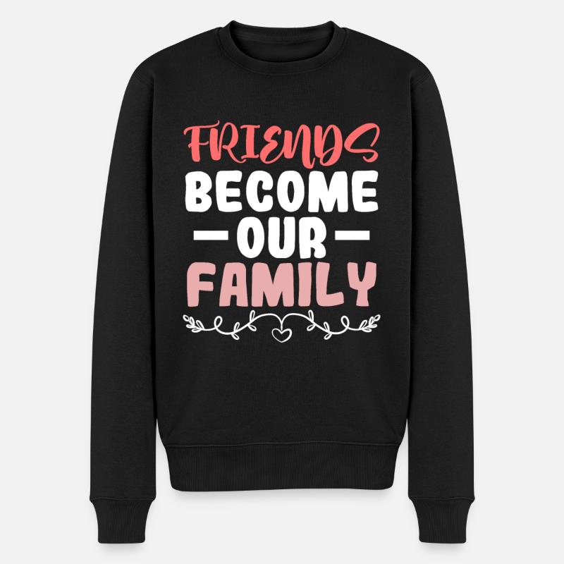 devenir amis famille - Pull Premium bio Homme - noir