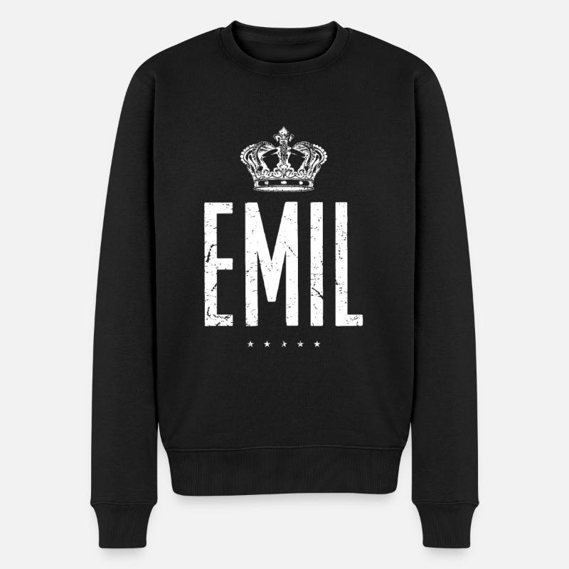 Emil - Pull Premium bio Homme - noir