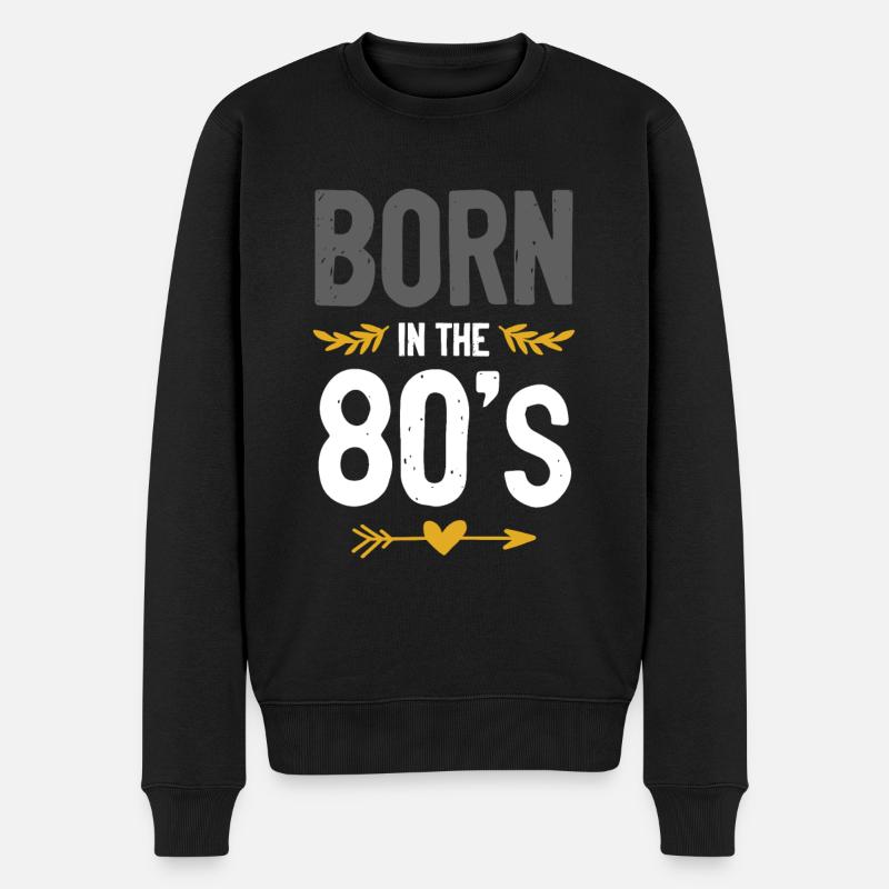né dans les années 80 - Pull Premium bio Homme - noir