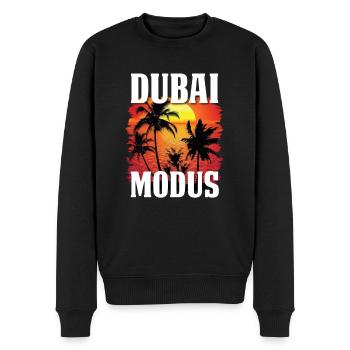Mode Dubaï - Pull Premium bio Homme - noir - Devant - Nico (187cm)