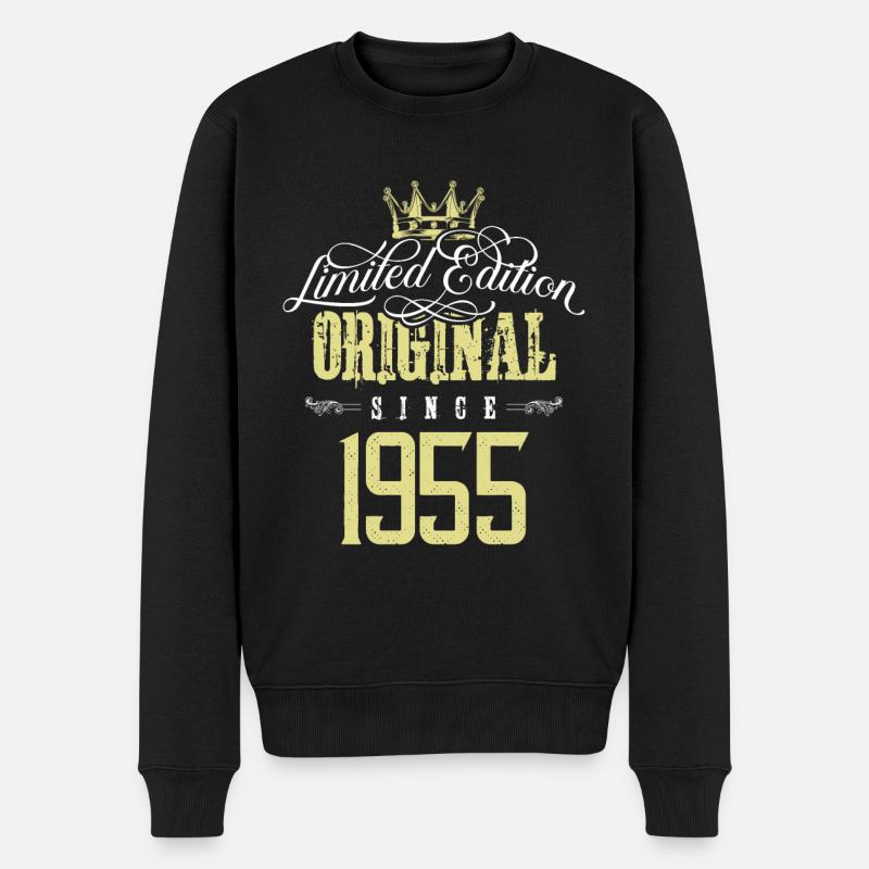 1955 limited edition - Männer Premium Bio Pullover - Schwarz