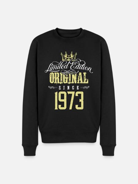 1973 limited edition - Männer Premium Bio Pullover - Schwarz