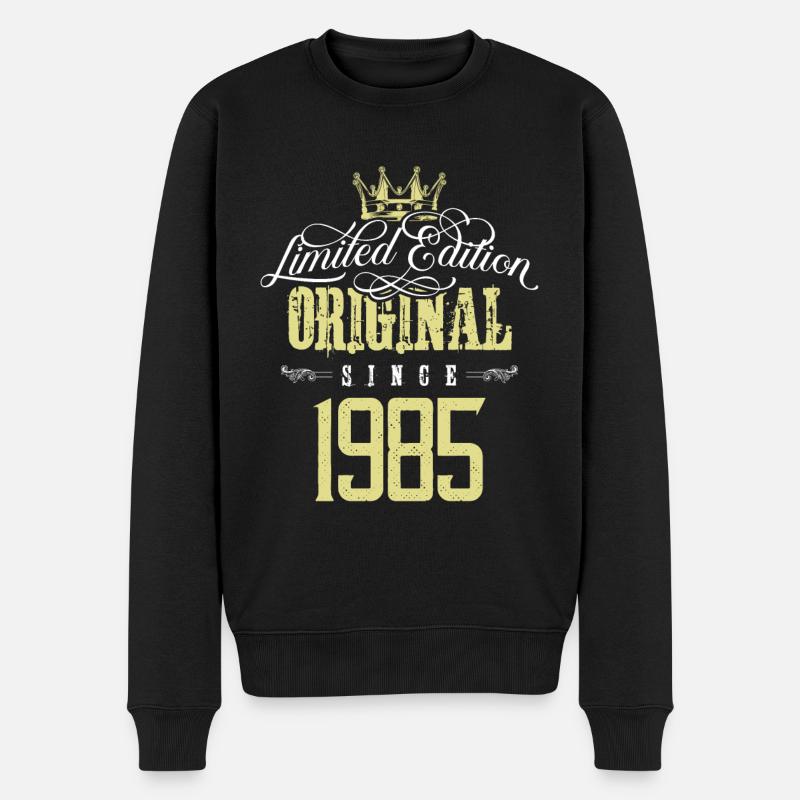 Édition limitée 1985 - Pull Premium bio Homme - noir