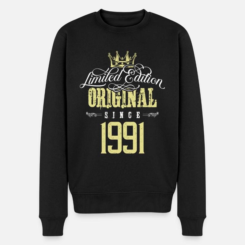 Édition limitée 1991 - Pull Premium bio Homme - noir