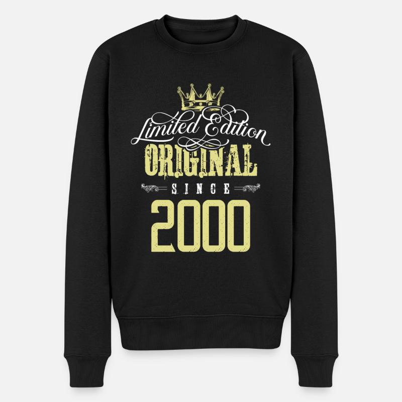 Édition limitée 2000 - Pull Premium bio Homme - noir