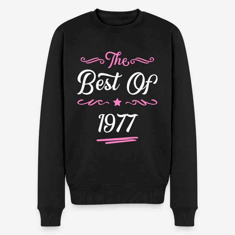1977 best of - Männer Premium Bio Pullover - Schwarz
