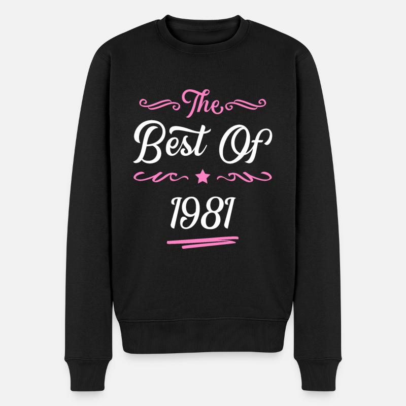 1981 best of - Pull Premium bio Homme - noir